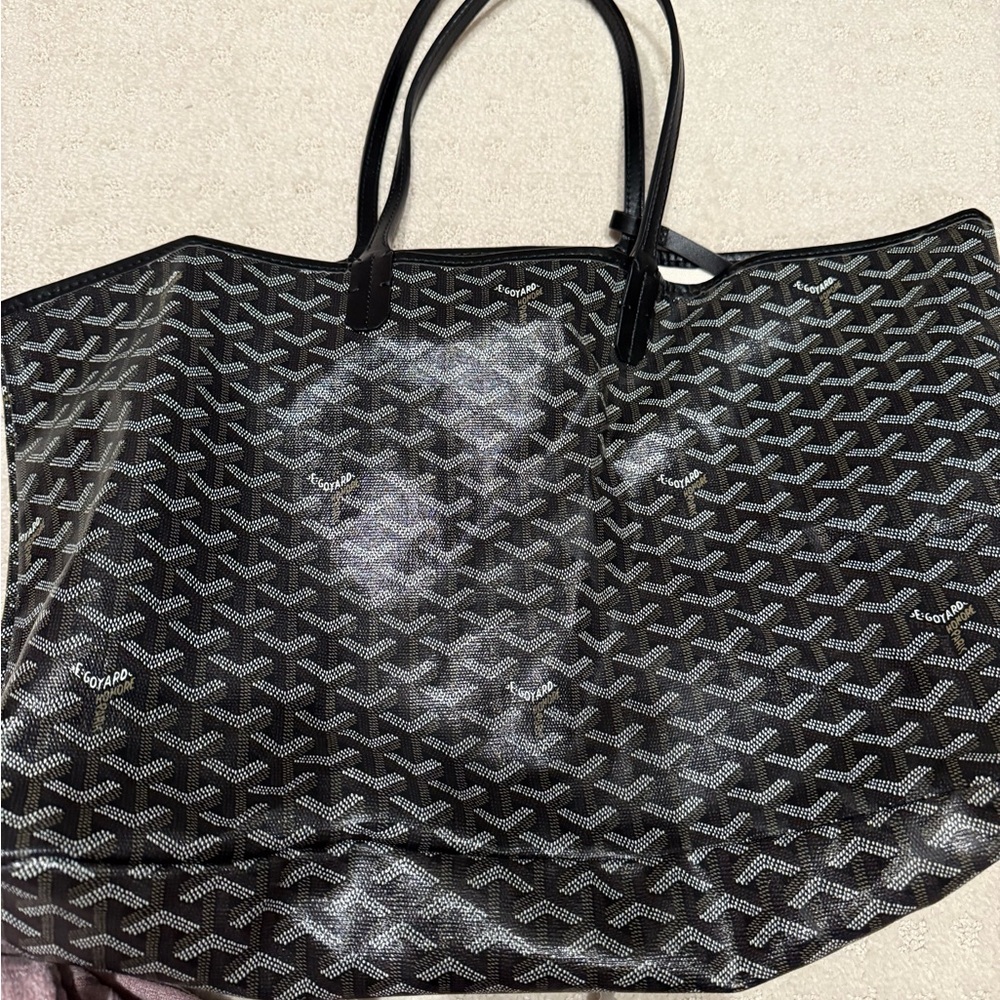 Designer Black Patterned Tote Bag